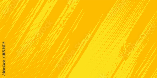 Grunge Retro comic yellow background raster gradient halftone  stock design sports