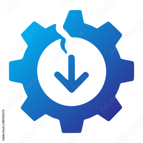 Solid Blue Gradient of time management