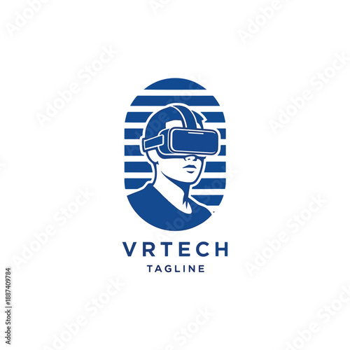 Person engaging with virtual reality headset in a futuristic digital illustration, exploring immersive technology