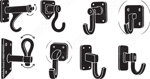 Various Types of Wall Mounted Hooks and Hangers