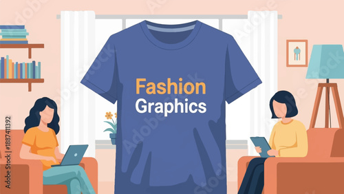 People work on laptops in a room with a t-shirt and a lamp