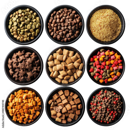 Wallpaper Mural Set of dry dog and cat nutrition food in a bowl Torontodigital.ca