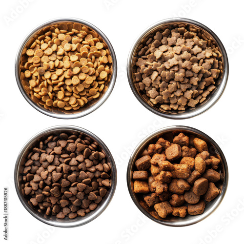 Wallpaper Mural Set of dry dog and cat nutrition food in a bowl Torontodigital.ca