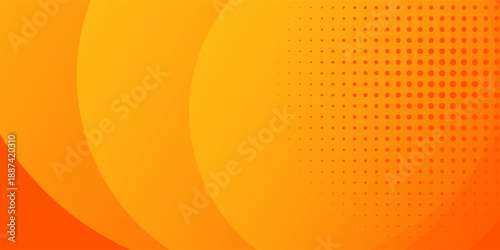 Texture orange background with circles. Vector vibrant