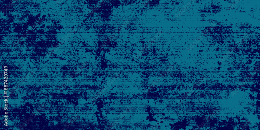 Obraz premium Dark Abstract Grunge Decorative Navy Blue Dark Stucco Wall Background. Art Rough blue
