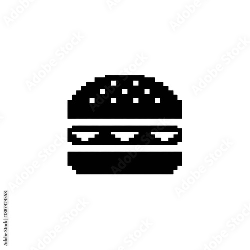 Pixel Burger Icon