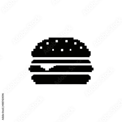 Pixel Burger Icon