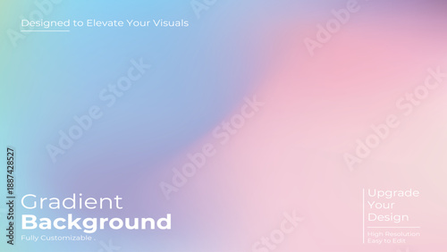 Soft pastel gradient background with smooth abstract color transitions, modern minimal style, ideal for presentations, branding, social media, posters, and web design.
