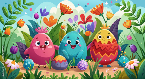 Easter is here! 🐰 Make your celebrations even more special with unique and artistic egg character designs. Perfect for hamper packaging, stickers, and even your brand's social media content.