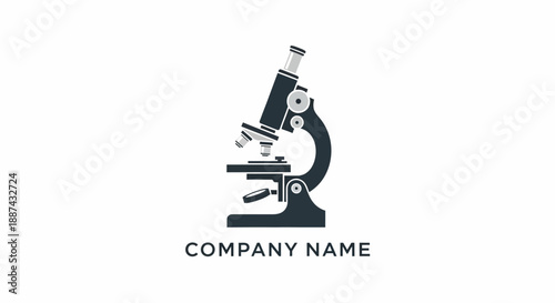 Microscope Icon for Laboratory Use Only.