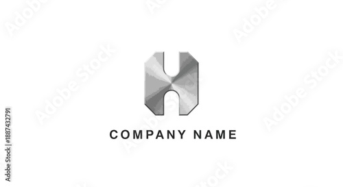 Silver 3D Logo Design for Company.