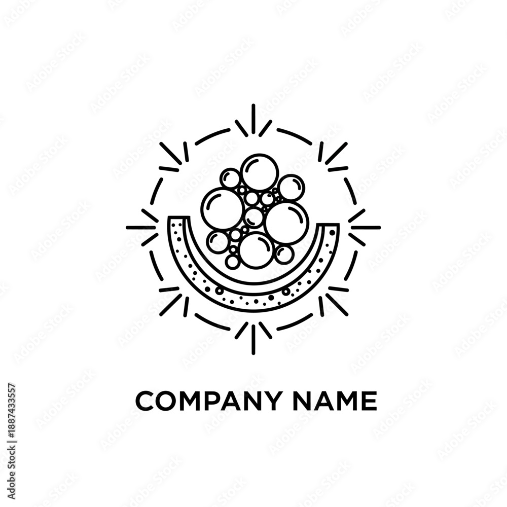 Fototapeta premium Black and White Logo Design Template.