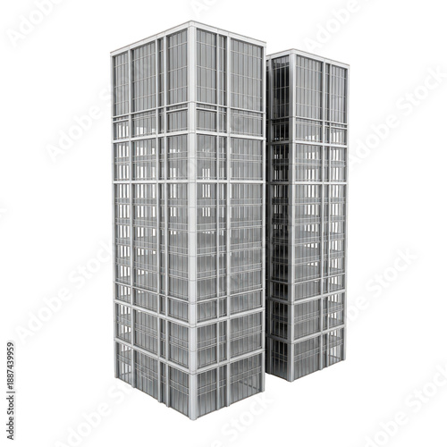 Wallpaper Mural Modern skyscraper design isolated on transparent background Torontodigital.ca