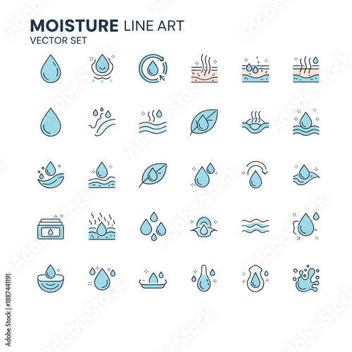 Moisture Concept Representing Hydration, Freshness, and Care