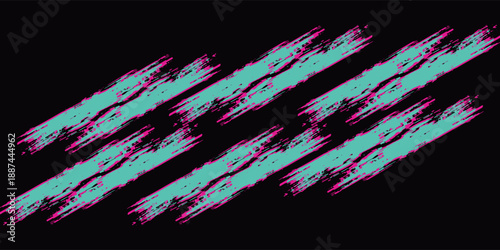 Car sticker wrap banner abstract sporty lines pink blue greenish grunge color combination brush storm thunder pattern racing motorsport.
