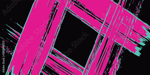 Car sticker wrap banner abstract sporty lines pink blue greenish grunge color combination brush storm thunder pattern racing motorsport, Modern, Eps 10.