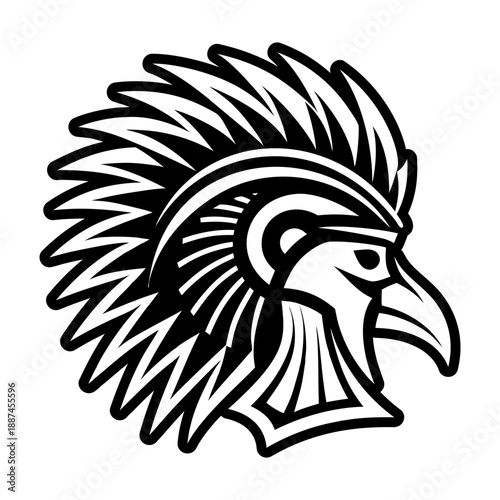 Glyph Style Stork Bird Logos