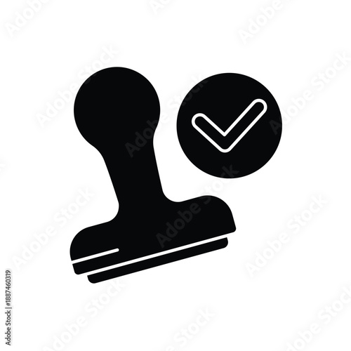 approved concept line icon. Simple element illustration. approved concept outline symbol design.