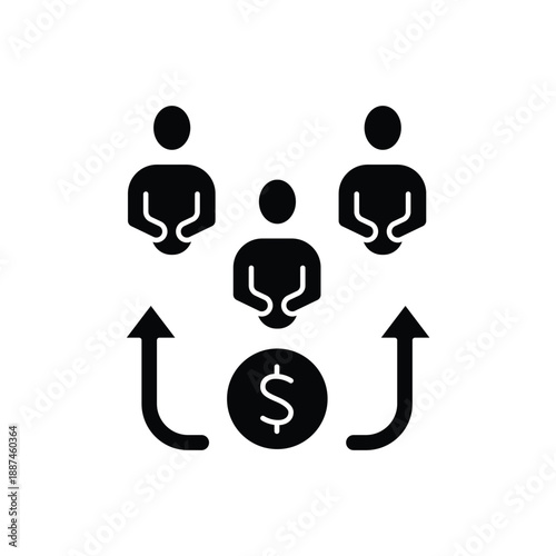 beneficiary concept line icon. Simple element illustration. beneficiary concept outline symbol design.