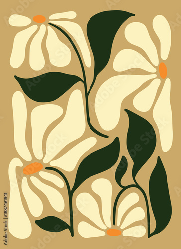 seamless pattern with flowers