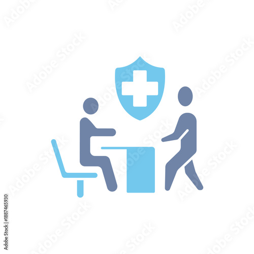 hospitalization concept line icon. Simple element illustration. hospitalization concept outline symbol design.