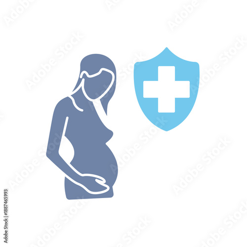 pregnancy concept line icon. Simple element illustration. pregnancy concept outline symbol design.
