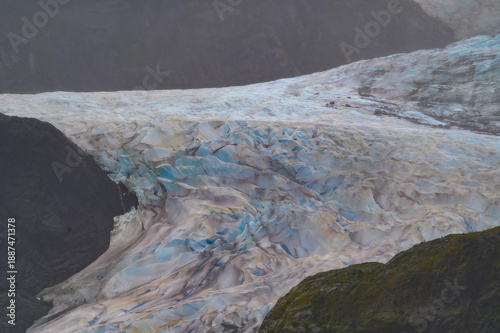 Photos Glacial Ice Formations of Mendenhall Glacier near Juneau, Alaska.
