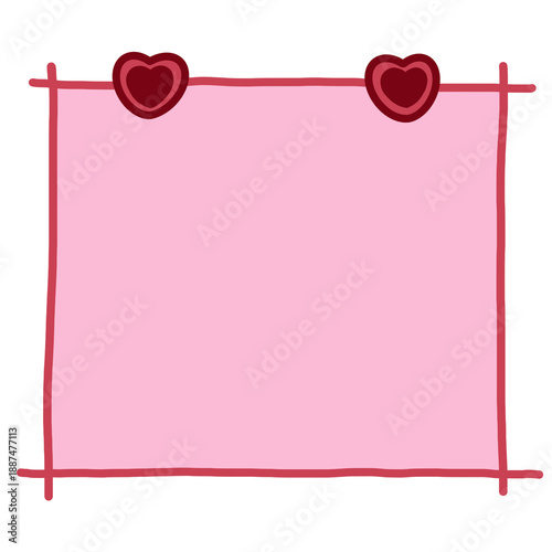 Hand draw Wedding Doodle frame	