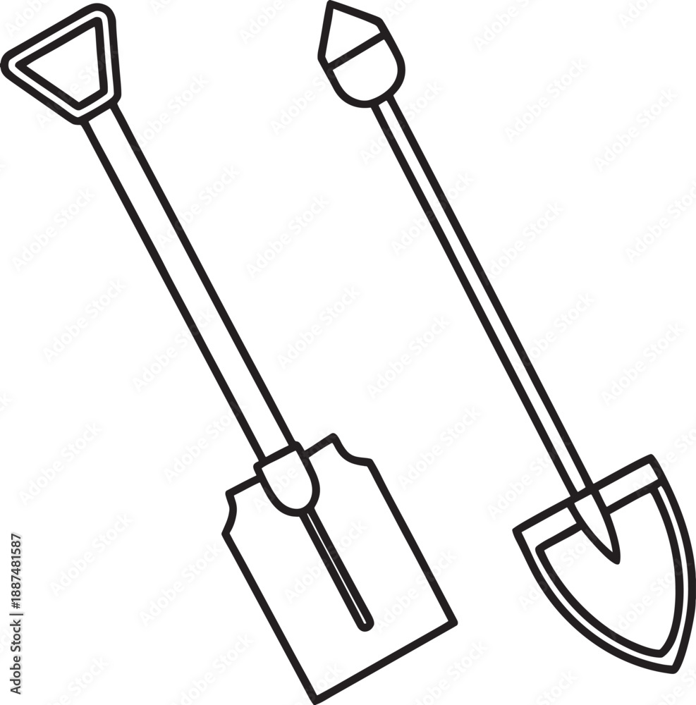 Obraz premium set of garden tools
