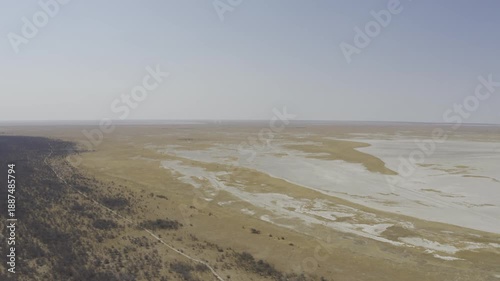 Aerial Above Kubu Island, Botswana