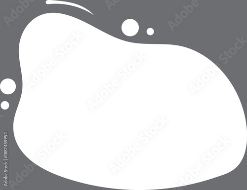 White Abstract Blob Shape for Clean Motion Placeholder and Minimal Design