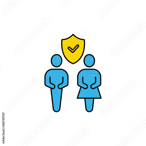 retirement concept line icon. Simple element illustration. retirement concept outline symbol design.