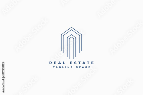 creative real estate logo template for company branding