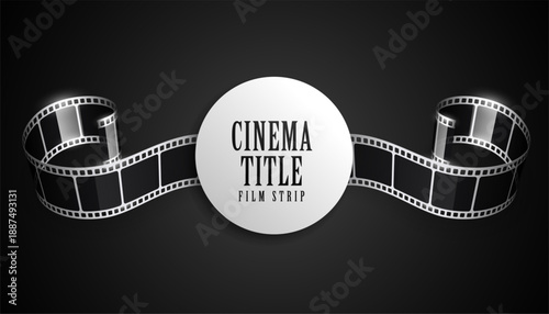 elegant cinema movie reel black background