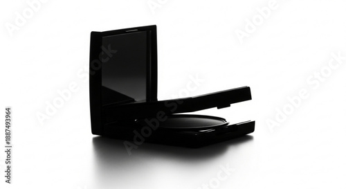 A simple, elegant, and portable makeup compact, perfect for on-the-go touch-ups and beauty routines