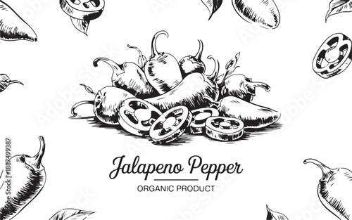 chili paper icon set vector on white background. chili peppers doodle hand drawn set.