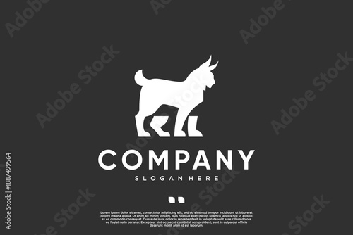 carnivorous animal logo, lynx cat, wild ecosystem, vector design