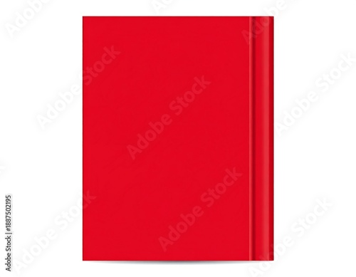 Free Download A red book with a solid cover and spine - GFXLoad
