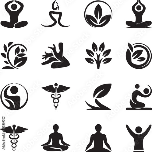 A set of female hand logos in a minimal linear style. Vector logo design Templates with different hand gestures, Crystal. For cosmetics, beauty, tattoo, Spa, feminine, jewelry store