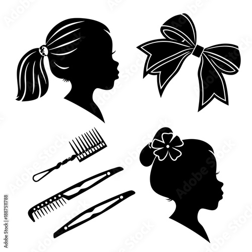 Hair care silhouettes