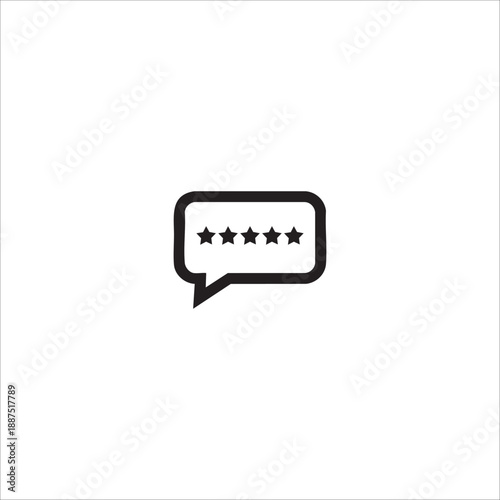 Review icon. illustration isolated on white background.