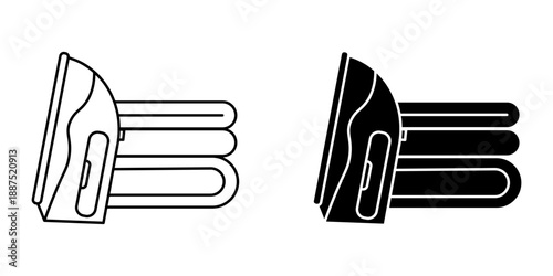 Laundry Dry Service set icon simple on  white background