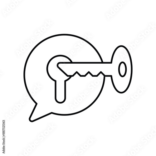 Unveil icon with white background vector stock illustration