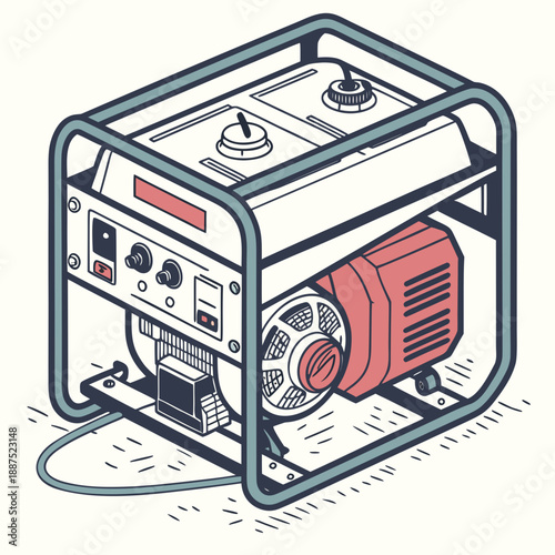 Portable generator illustration