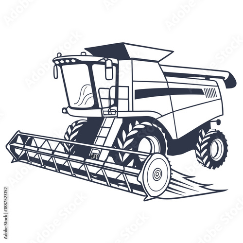 Agricultural machinery - combine harvester