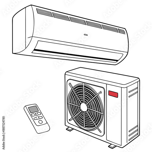 Air conditioning unit with remote control