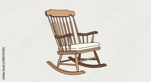 rocking chair isolated