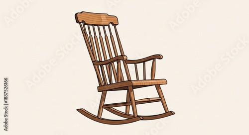 wooden rocking chair