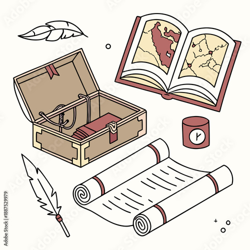 Adventure and exploration illustration