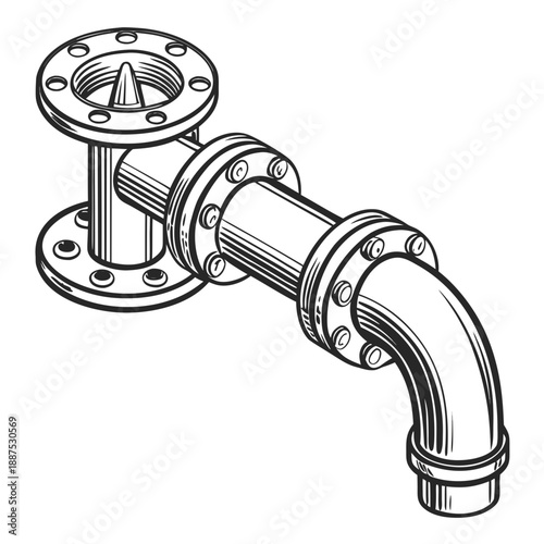 Industrial pipe fitting